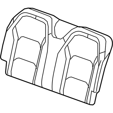 GM 84080036 Cover, Rear Seat Back *White