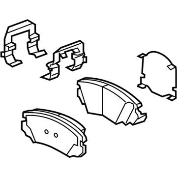 GM 92257988 Pad Kit, Front Disc Brake