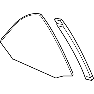 GM 23369576 Window Assembly, Folding Top Quarter