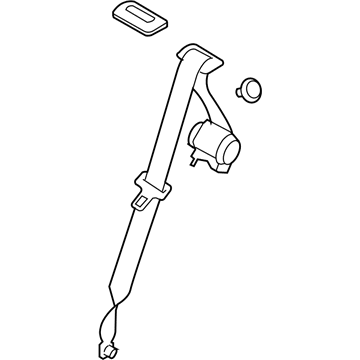 Saturn 89027347 Center Belt Assembly