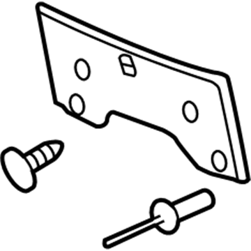 Saturn 15253234 License Bracket