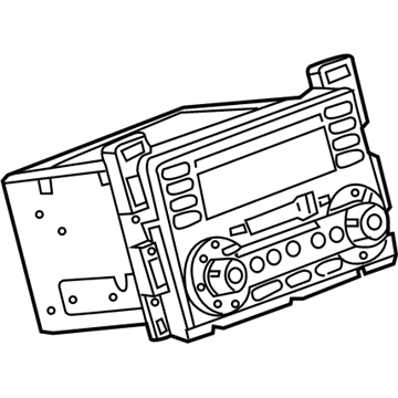 GM 15297017 Radio Assembly, Amplitude Modulation/Frequency Modulation Stereo & Clock & Audio Disc