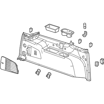 GM 23407849 Panel Assembly, Quarter Lower Rear Trim *Shale