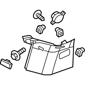 GM 23260151 Molding Assembly, Body Rear Corner Upper Garnish *Shale