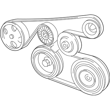 2003 Pontiac Vibe Drive Belt - 88970232