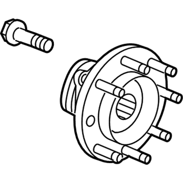 GM 84199397 Hub Assembly, Front Wheel (W/ Bearing & Wheel Speed Sensor)