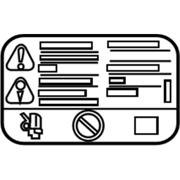 Chevy 20883260 Battery Label