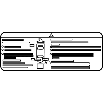 Chevy 22741757 Battery Label