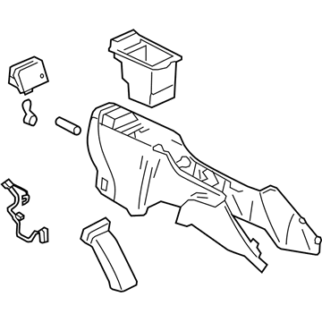 GM 15115832 Console Assembly, Front Floor *Cashmere E