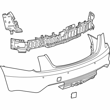 GM 85000845 Fascia Assembly, Rear Bpr Upr *Serv Primer