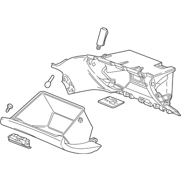 GMC 84501927 Glove Box Assembly