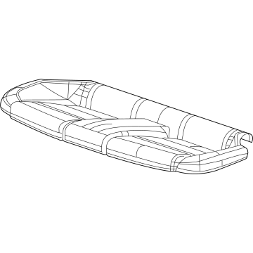 GM 84926557 Cover Assembly, R/Seat Cush *Sky Cool Gy