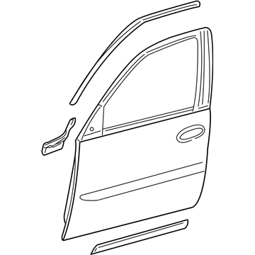 GM 25956528 Door Assembly, Front Side (Rh)