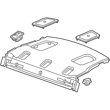 GM 84555872 Trim Assembly, R/Wdo Pnl *Titanium