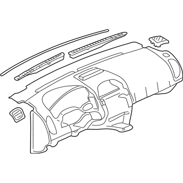 Saturn Vue Dash Panel Vent Portion Covers - 15217239