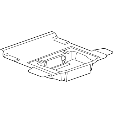 GM 95131707 Trim Assembly, Rear Compartment Floor Panel *Black/Gray X