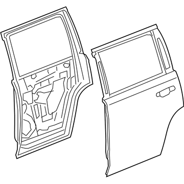 GM 84253593 Door Assembly, Rear Side