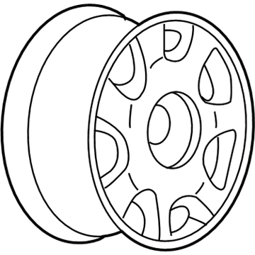 Cadillac 9593258 Wheel, Alloy