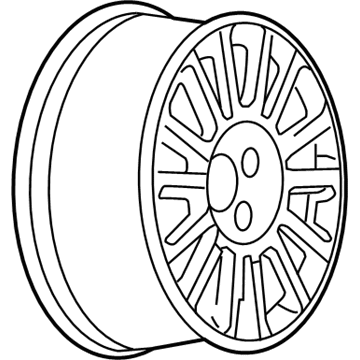 Cadillac 9594392 Wheel, Alloy