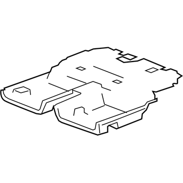 GM 20759559 Carpet Assembly, Rear Floor Panel *Neutral