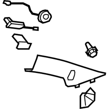 GM 25993063 Molding Assembly, Windshield Side Upper Garnish *Neutral L