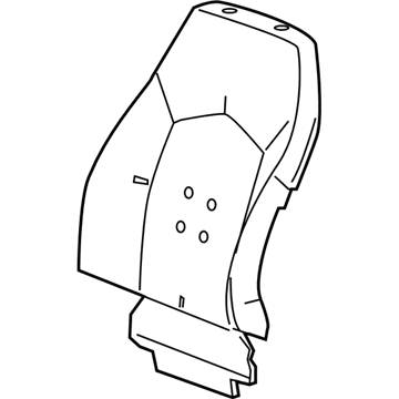 GM 20810967 Pad Assembly, D&Passenger Seat Back Cushion Left Side