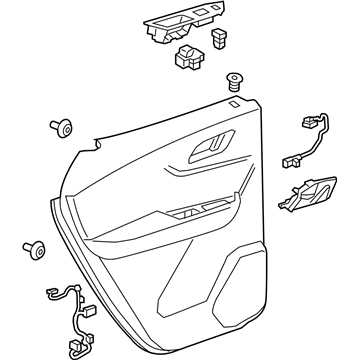 GM 84610863 Trim Assembly, Rear S/D *Black