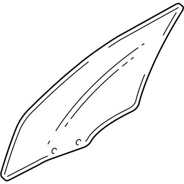 GM 25948829 Window Assembly, Front Side Door *Laminated