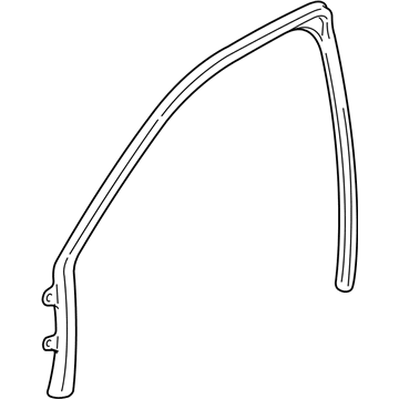 GM 15265340 Weatherstrip,Front Side Door Window