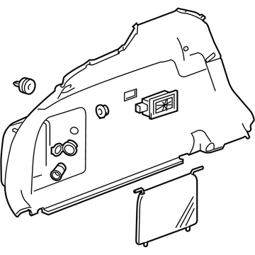 Cadillac 20918986 Lower Quarter Trim