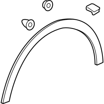 GM 42617384 Molding Assembly, Front Wheel Opening