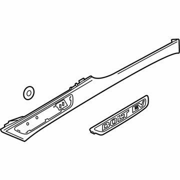 GM 42559427 Molding Assembly, Front Fender Upper Rear