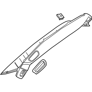 GM 23326756 Molding Assembly, Windshield Garnish *Light Ash Gray