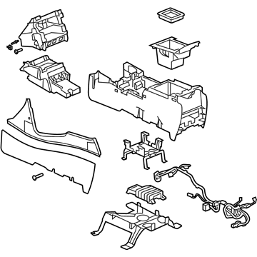 Cadillac 88987014 Console Assembly