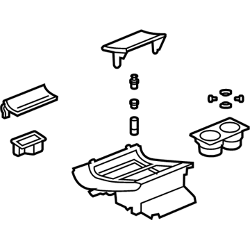 GM 15816826 Bezel Assembly, Front Floor Console Extension Accessory Lower *Shale