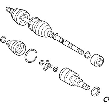 2007 Pontiac Vibe Axle Shaft - 88969956