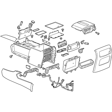 GM 23468064 Console Assembly, Front Floor *Black