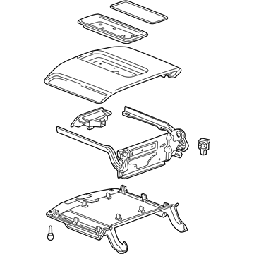 GM 84199945 Armrest Assembly, Front Floor Console *Cocoa