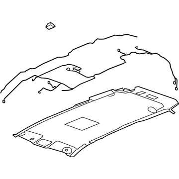 GM 23459083 Panel Assembly, Headlining Trim *Shale