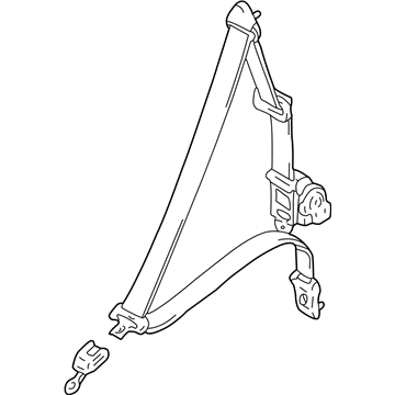 Chevy 91174974 Rear Belt Assembly