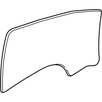 GM 25994211 Window, Front Side Door