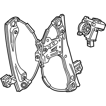 GM 22938326 Front Side Door Window Regulator Assembly