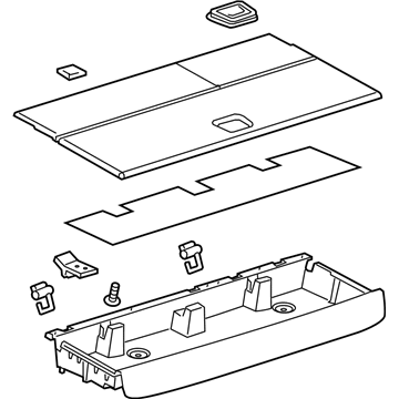 GM 84967291 Compartment Assembly, R/Cmpt Flr Stow Tr *Cocoa