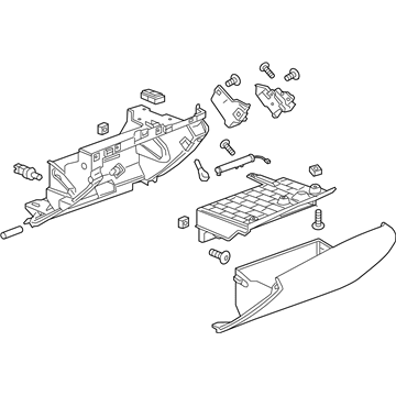 GM 84030869 Compartment Assembly, Instrument Panel *Vy Light Cashmee