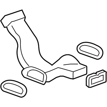 GM 96630107 Duct Assembly, Floor Rear Air Outlet