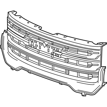 GM 84849520 Grille Assembly, Front *Black