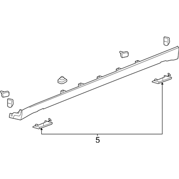 Chevy 95316128 Rocker Molding