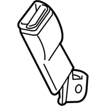 GM 19352441 Rear Seat Belt Kit (Buckle Side) *Cocoa