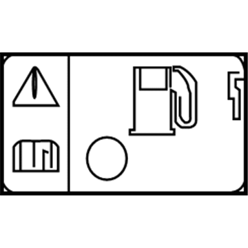 Cadillac 20933713 Fuel Label