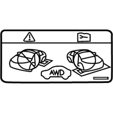 Cadillac 24258938 Info Label